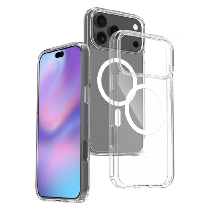Husa protectie Mat-Tech compatibila cu iPhone 17 Pro, MagSafe, Protectie Camera, Colturi anti-soc, Decupaje Precise, Rezistenta la impact, Transparenta