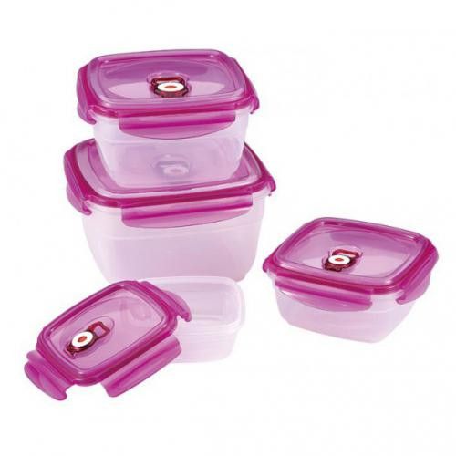 Set 4 caserole RB-4405, Renberg, 350-3000ml, Roz