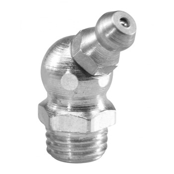 Set gresoare hidraulice cu cioc la 45° zincat 8 x 100 (5 buc /pachet) Set gresoare hidraulice cu cioc la 45° zincat 8 x 100 (5 buc /pachet)