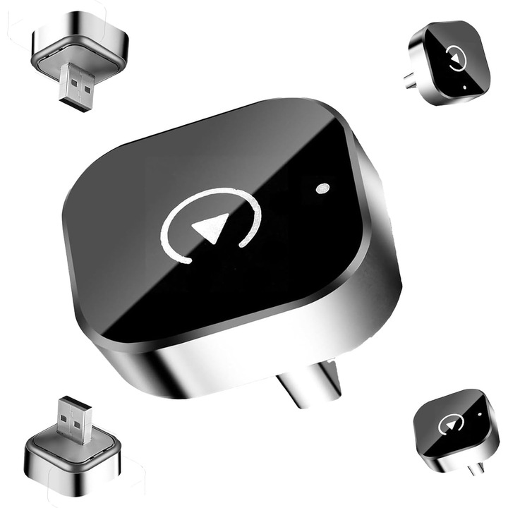 Adaptor Wireless Carplay si Android Auto USB C, adaptor USB, reconectare automata, model masina 2016 +