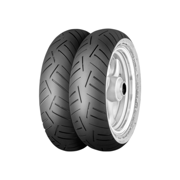 Set 2 Anvelope moto, CONTINENTAL, Opona 90/90-10, 50M, TL, DOT 22/2024, negru