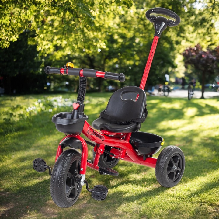 Trotineta copii, BE-ACTIVE.PL, rosie, 3 roti