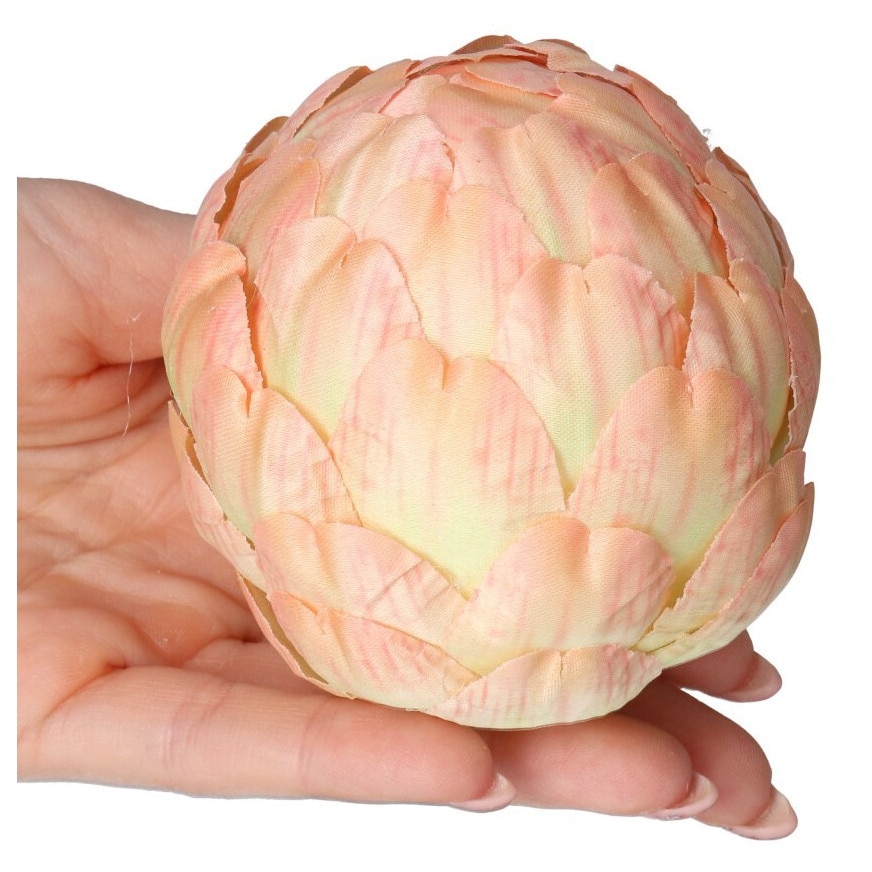 Floare artificiala Deko, protea, satin, 8-9cm, culoare clasica