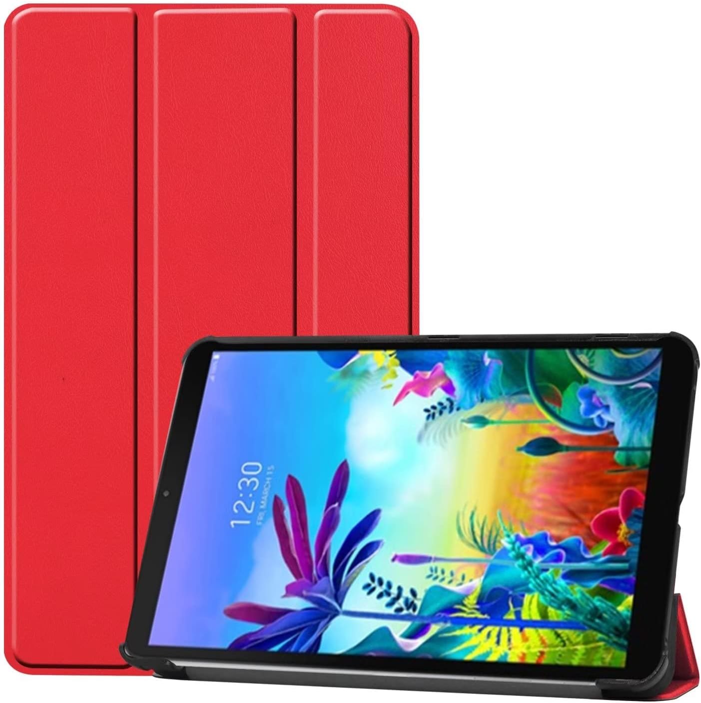 Husa Sigloo pentru tableta Xiaomi Pad 7 / 7 Pro 11.2" (2024) – Slim, Tri-Fold Magnetic, Piele Ecologica, Suport Stand, Antisoc – Rosu