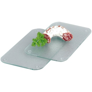 Set 2 tocatoare alimente, Zeller, Sticla, 25 x 15 cm Set 2 tocatoare alimente, Zeller, Sticla, 25 x 15 cm