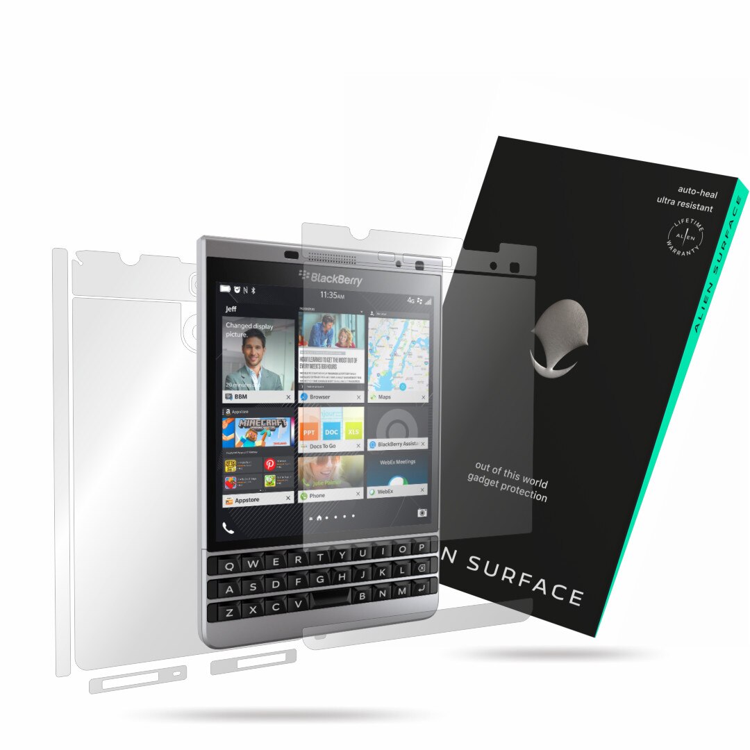 Folie Alien Surface, BlackBerry Passport Dallas, protectie ecran, spate, laterale