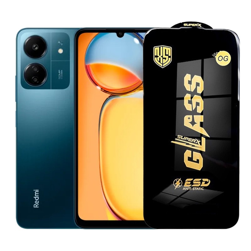 Folie de Protectie pentru Xiaomi Redmi 13C, Flippy, Sticla Securizata ESD, Margini Negre, Rezistenta la Zgirieturi, Antistatica, 0.35 mm, Transparenta