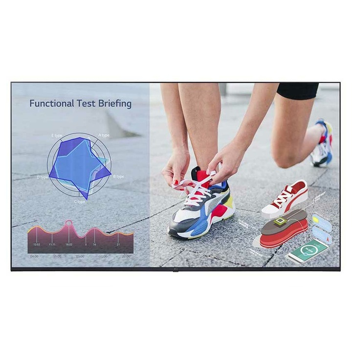 Монитор LCD LG 65UL3J-E, 4K Ultra HD, IPS, син, 165,1 см (65')