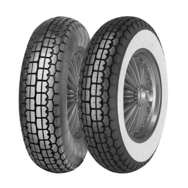 Мото гума MITAS Opona 3.50-8 46J TT 4PR бяла 100км/ч