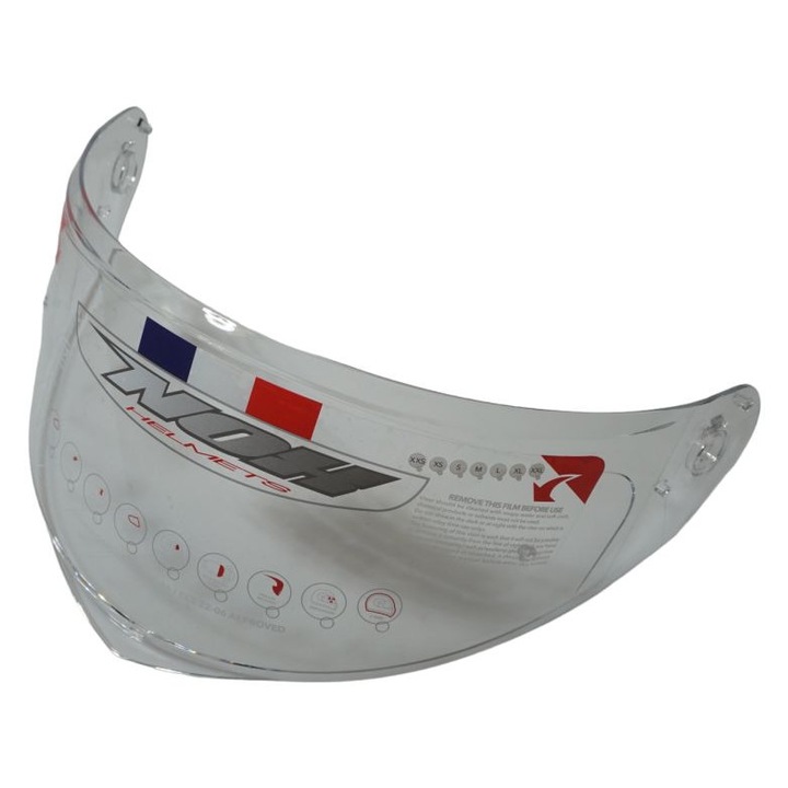 Viziera transparenta pentru casca NOX N968, echipamente protectie Motorsport