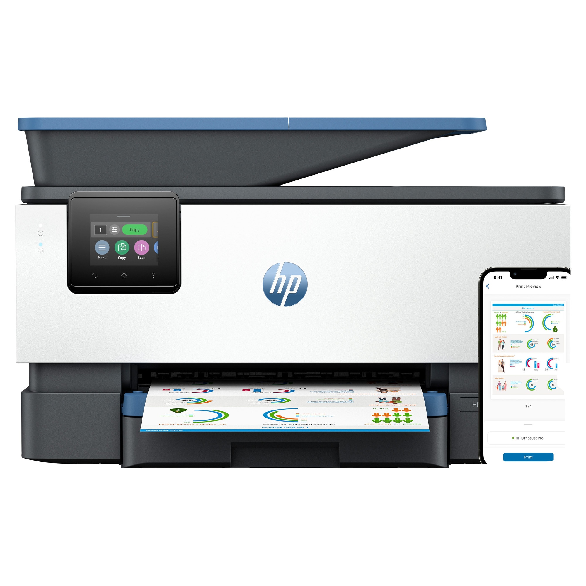 Imprimanta cu jet HP Officejet 7000 Wide - eMAG.ro