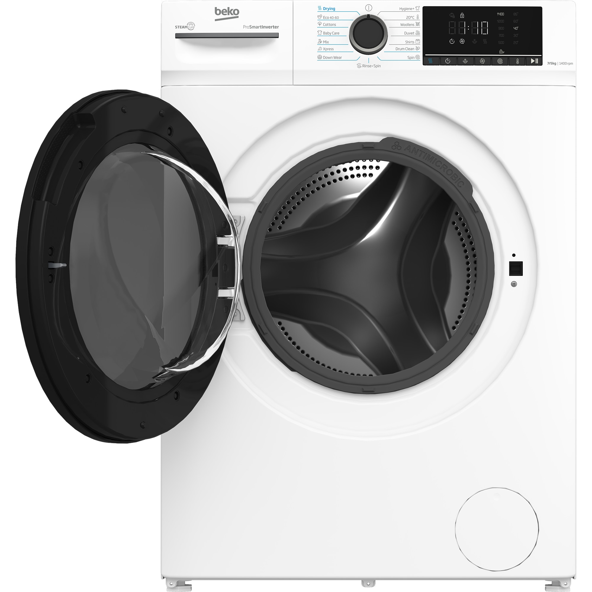 Masina de spalat rufe - Beko BMM5DFO5741W, 7kg - 5kg, 1400 rpm, adancime 52cm