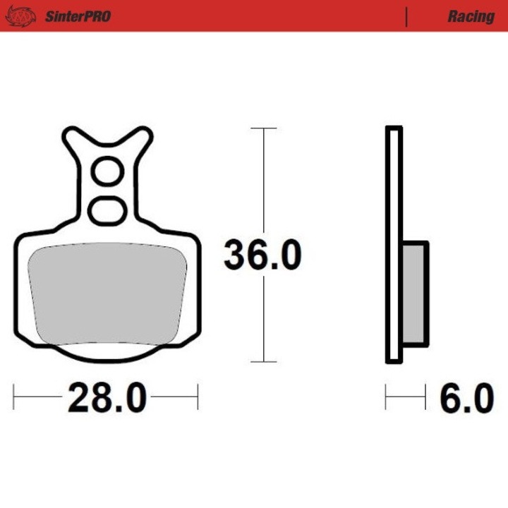 Placute frana MOTO-MASTER SINTER METAL set, pentru KTM 50 SX '24-, HUSQVARNA TC 50 '24-, GASGAS MC-E 3/5 E-BIKE '24