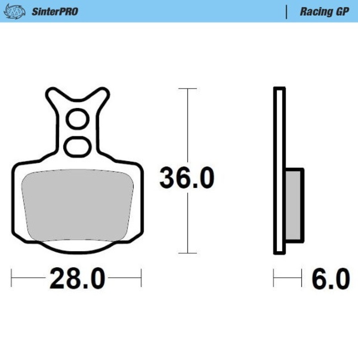 Placute frana MOTO-MASTER SINTERPRO SERIES RACING GP, pentru KTM 50 SX '24-, SX-E3/5 E-BIKE '23-, Husqvarna TC 50 '24-, GasGas MC-E 3/5 E-BIKE '24-