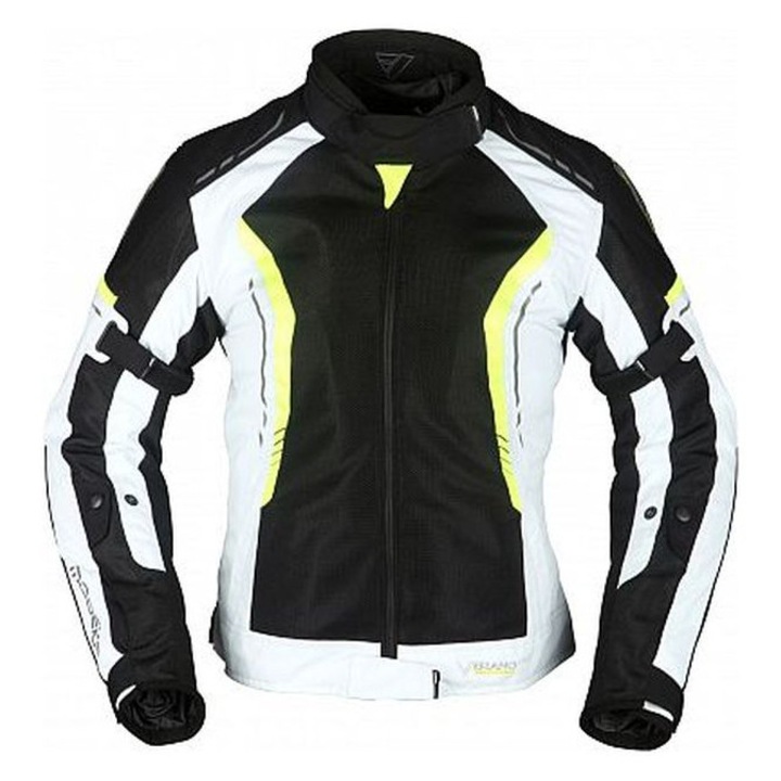 Jacheta protectie Motorsport, MODEKA, Khao Air Lady, negru-gri-neon, marimea 34