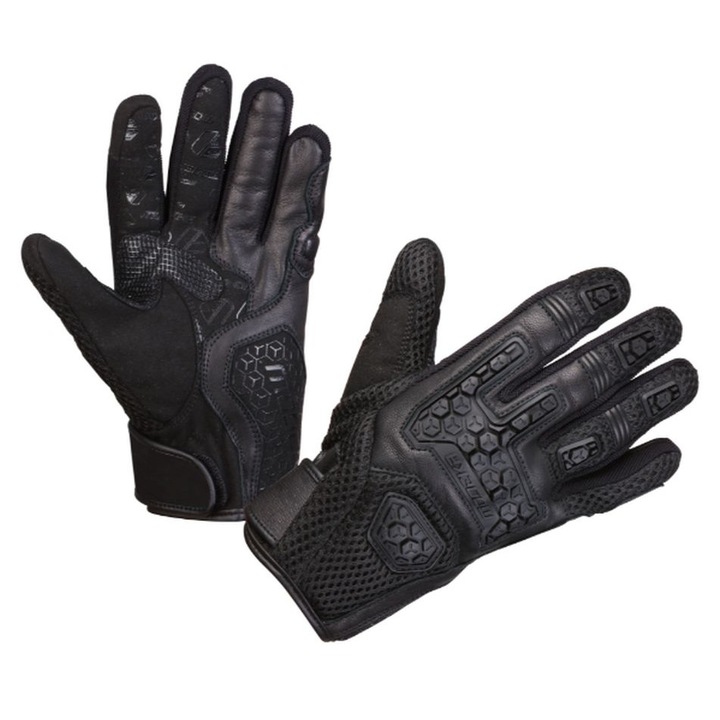 Manusi de protectie Motorsport, MODEKA, Dracon, culoare neagra, marimea 13