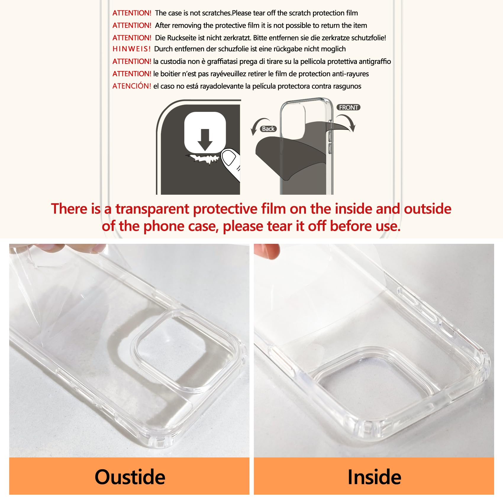 Husa Transparenta pentru iPhone 17 Pro Max, Antisoc, cu Snur Reglabil Integrat 160cm, Protectie Superioara, Multicolor