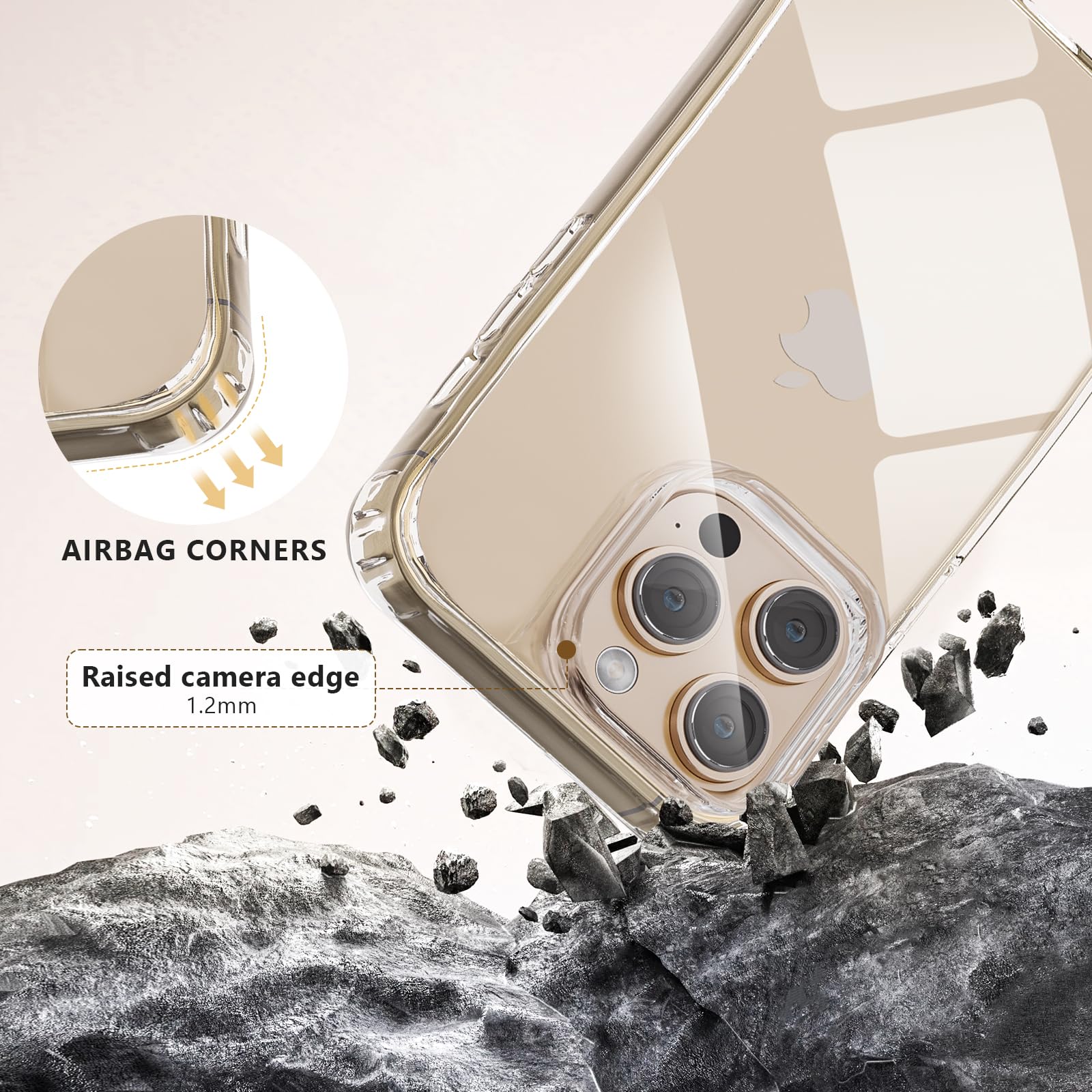 Husa Transparenta pentru iPhone 17 Pro Max, Antisoc, cu Snur Reglabil Integrat 160cm, Protectie Superioara, Multicolor