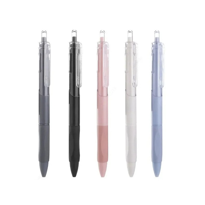 5 darabos gél toll készlet, MOKA, 0.5 mm hegy, többszínű