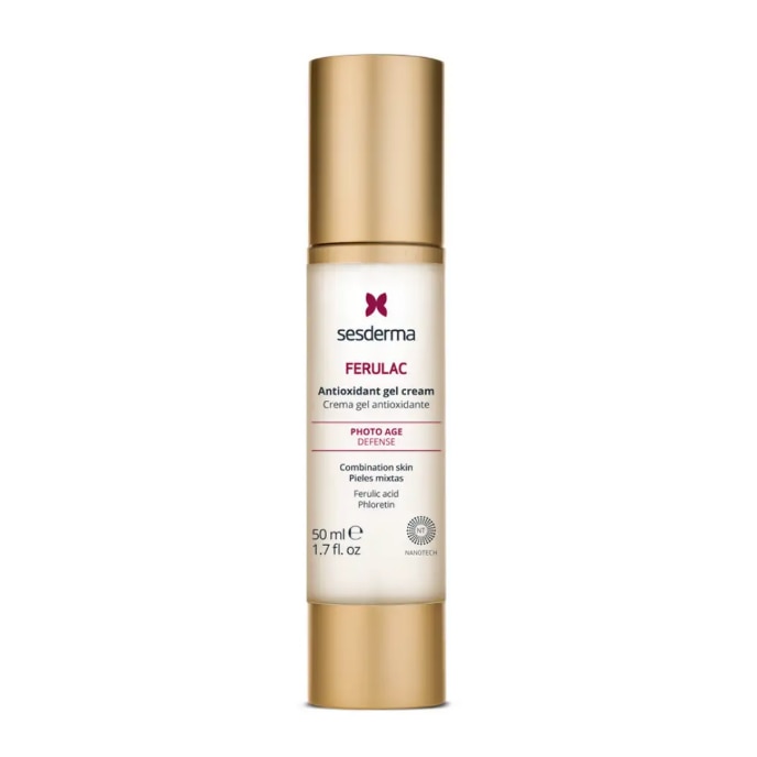 Crema-Gel SESDERMA FERULAC, previne si reduce semnele foto imbatranirii, reduce ridurile si petele pigmentare, potrivit pentru ten mixt/gras cu fotodeteriorare severa, 50ml