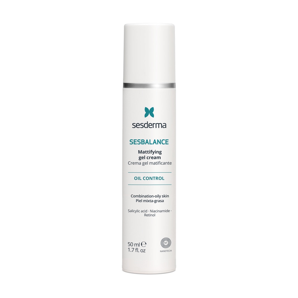 Gel-Crema SESDERMA SESBALANCE, matifiere si reglarea a sebumului, reducere imperfectiuni si porii, hidratare fara pelicula grasa, textura usoara, 50ml