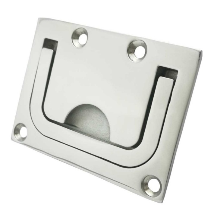 Maner de ridicare incastrat din otel inoxidabil 316, dimensiuni 76x56mm, fara suruburi