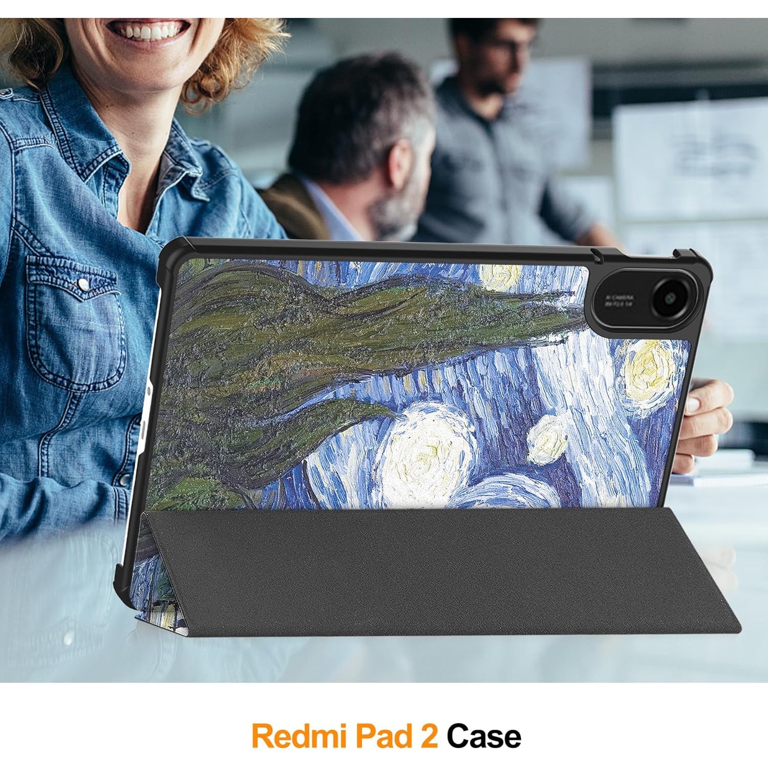 Husa Sigloo pentru Xiaomi Redmi Pad 2 – Slim, Piele Ecologica, Antisoc, Stand Reglabil