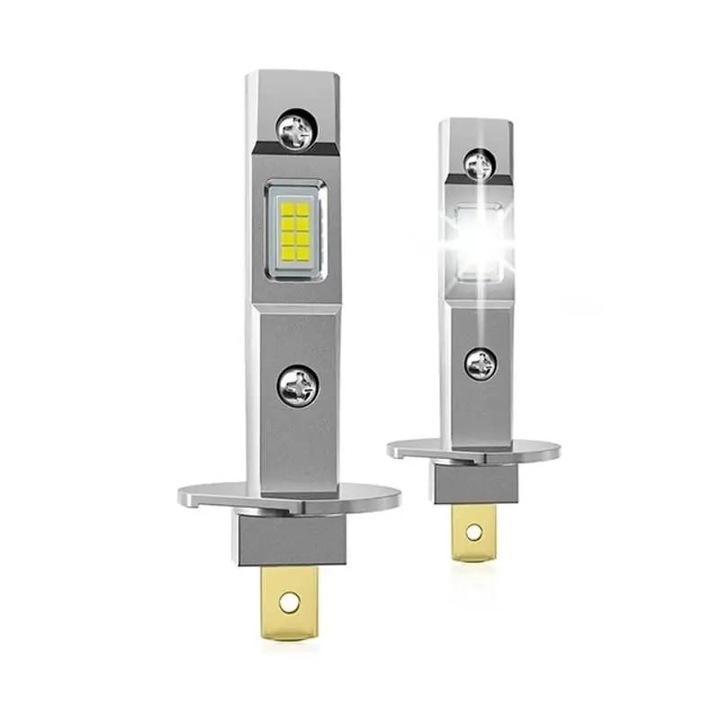 2 db LED izzó W H1 120W, 15000Lm, 12V, 6000K, hidegfehér fény