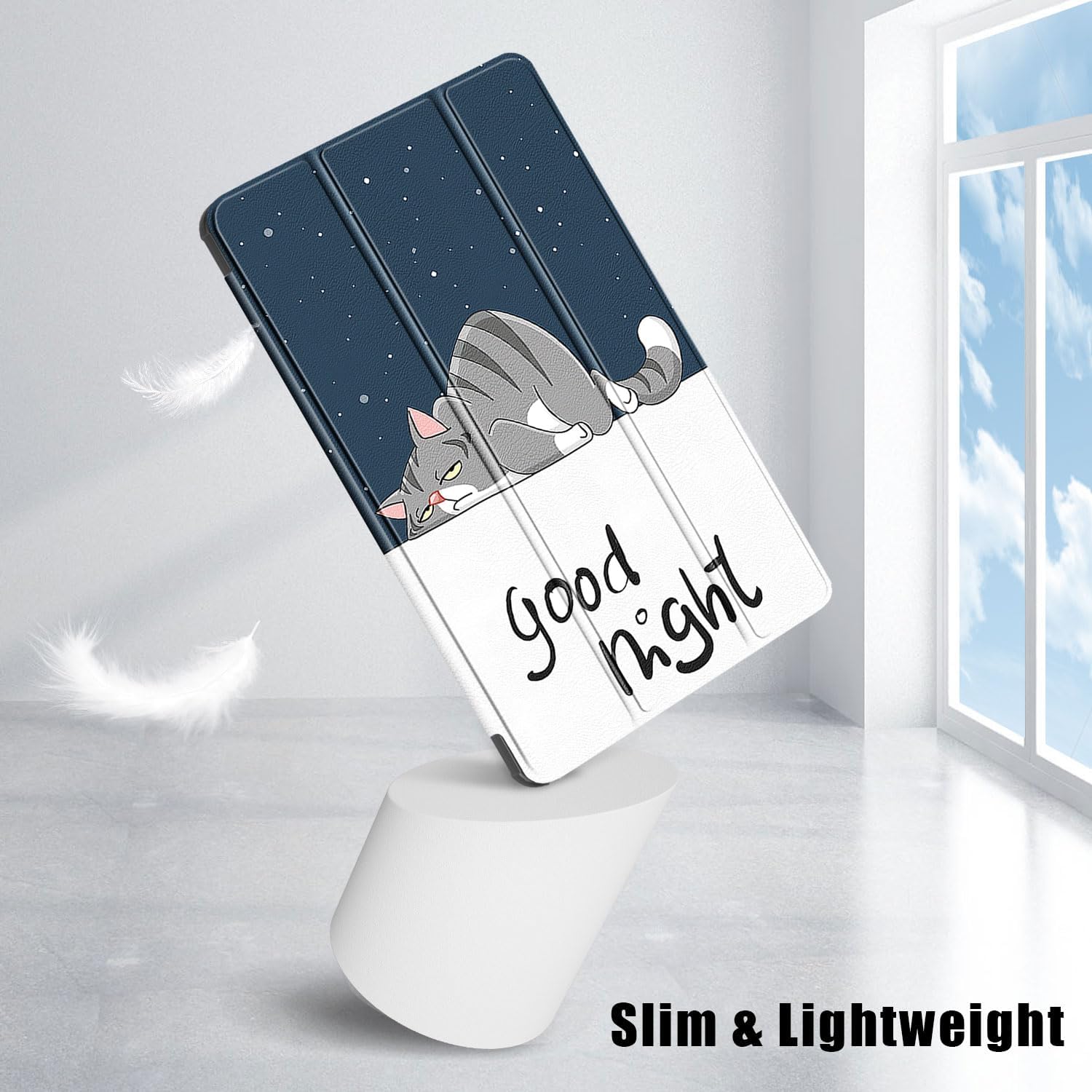 Husa Sigloo pentru tableta Xiaomi RedMi Pad SE 11" (2023) – Slim, Tri-Fold Magnetic, Piele Ecologica, Suport Stand, Antisoc – model Lazycat