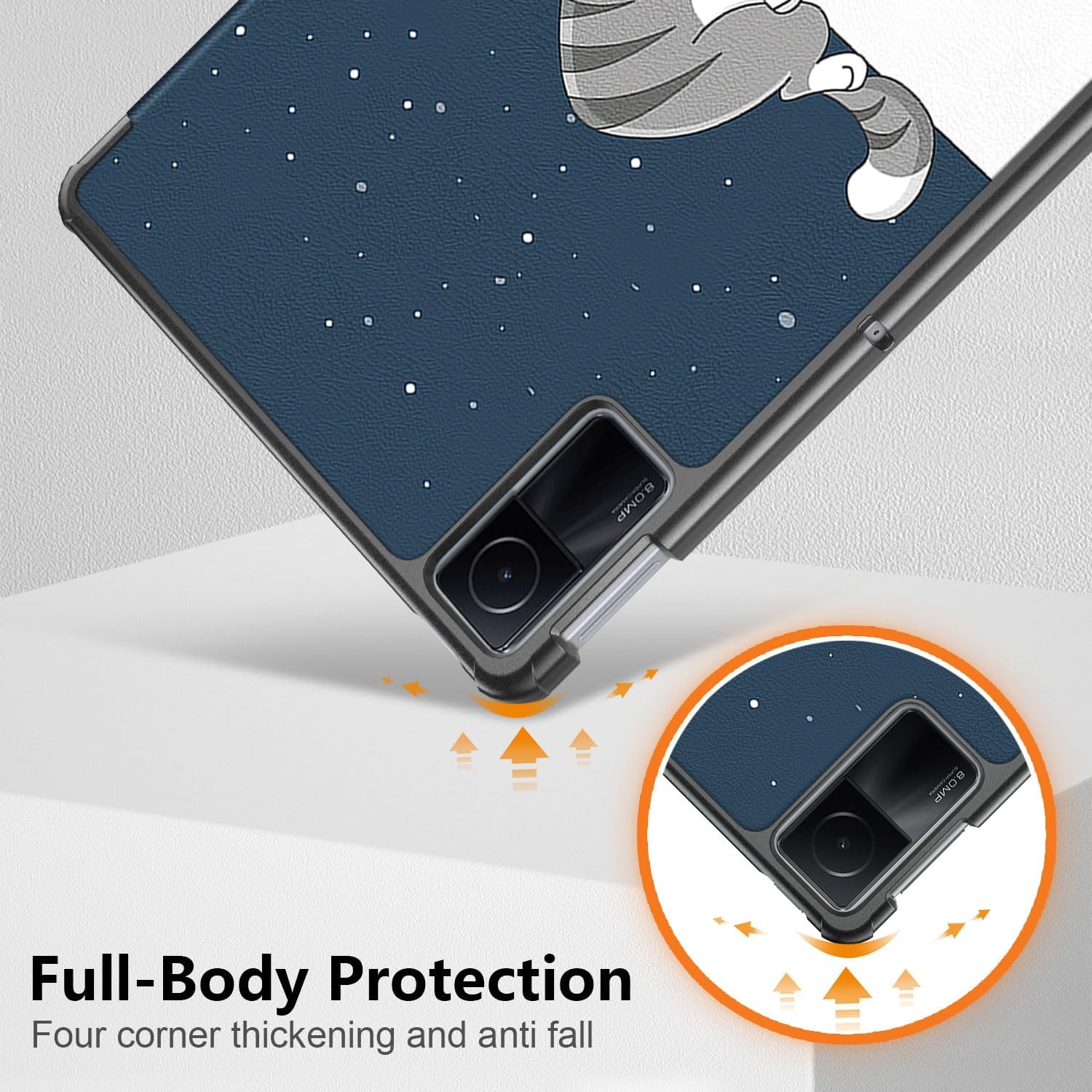 Husa Sigloo pentru tableta Xiaomi RedMi Pad SE 11" (2023) – Slim, Tri-Fold Magnetic, Piele Ecologica, Suport Stand, Antisoc – model Lazycat