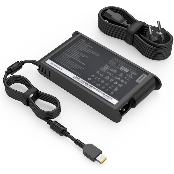Incarcator laptop, Lenovo, 230W, Tip Dreptunghi galben, compatibil cu Lenovo Legion 5 7 5P C7 S7 Y540 Y545 Y740 Y730 Y900 Y910 Y920 Y7000 4X20E75111 GX20L29347 ADL230NDC3A