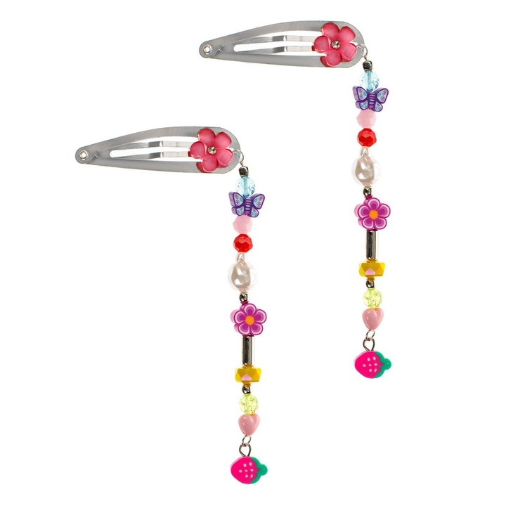 Clame par cu margele fimo de diferite modele 3d pentru copii RVN 5cm - 2buc