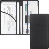 Organizator documente auto NextWave®️, port-document pentru inmatriculare si asigurare, mapa pliabila cu buzunare multiple, material PU rezistent, dimensiuni 26×24 cm deschis si 13×24×1 cm pliat, Negru
