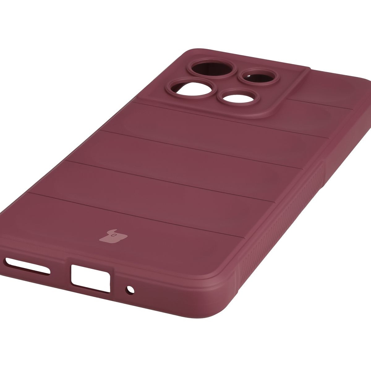 Husa Bizon Case Tur pentru Motorola Moto G86 Power 5G, Rosu inchis