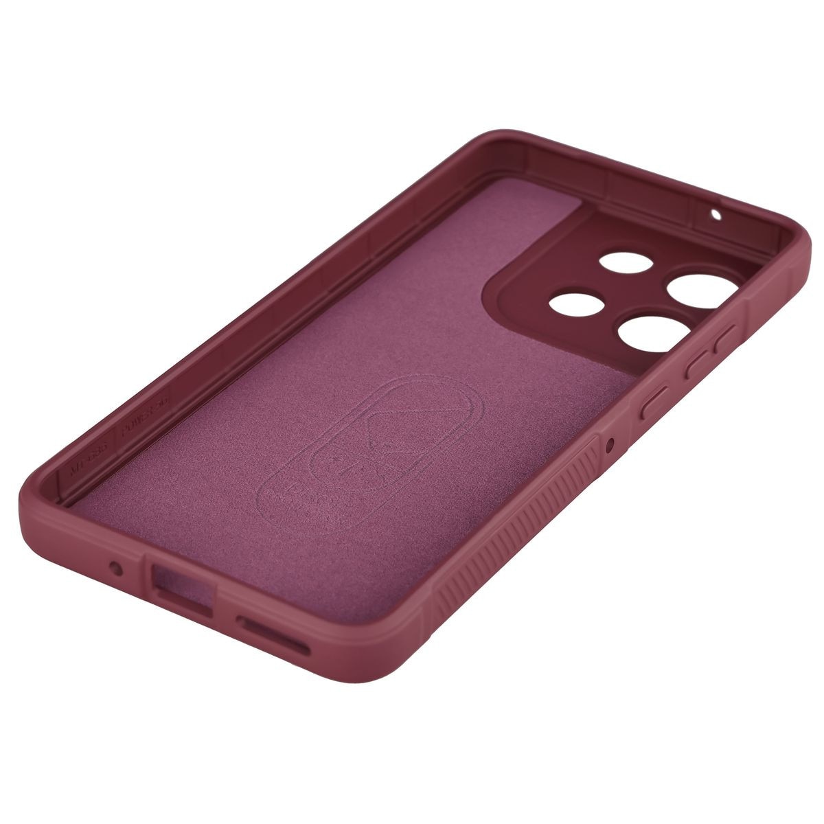 Husa Bizon Case Tur pentru Motorola Moto G86 Power 5G, Rosu inchis