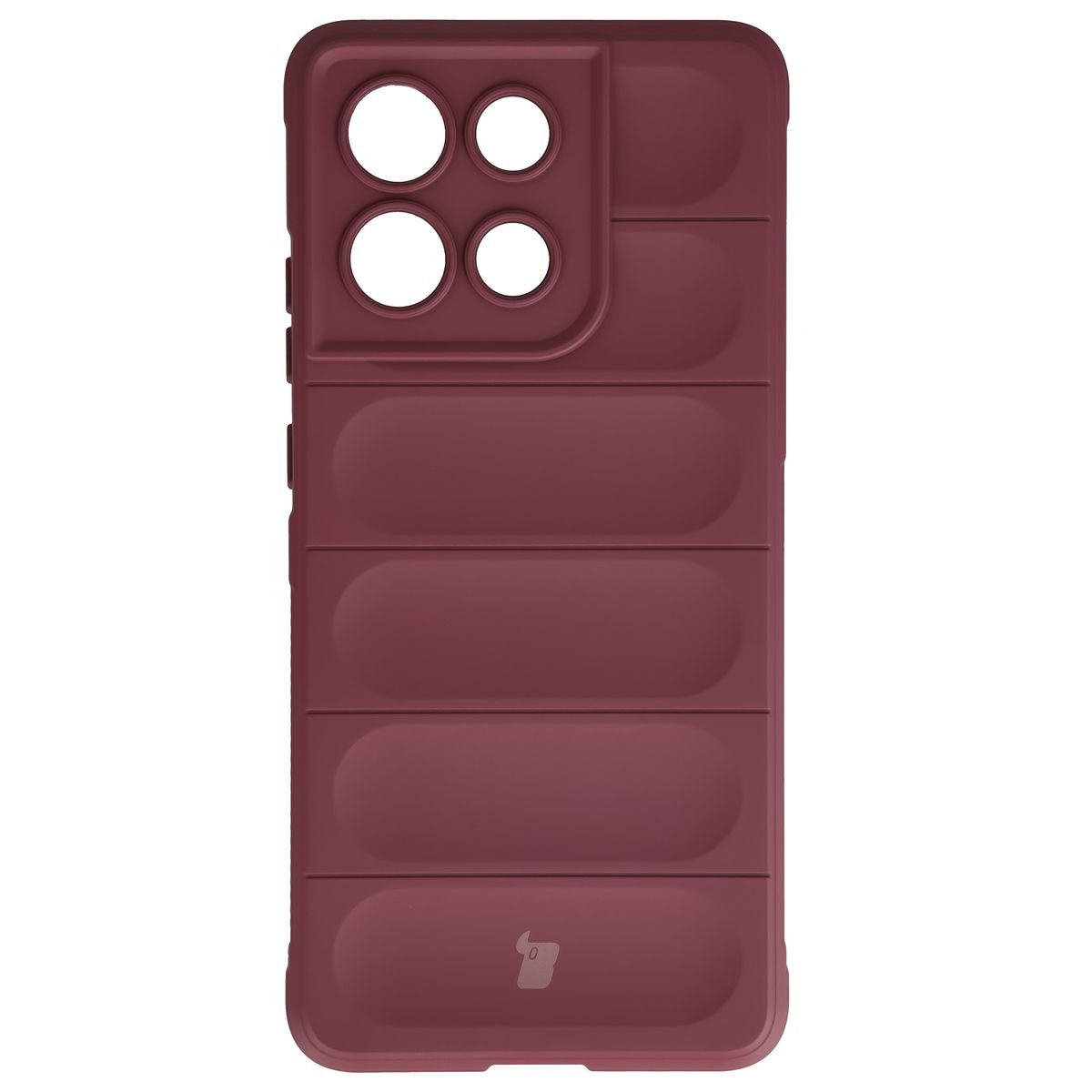 Husa Bizon Case Tur pentru Motorola Moto G86 Power 5G, Rosu inchis