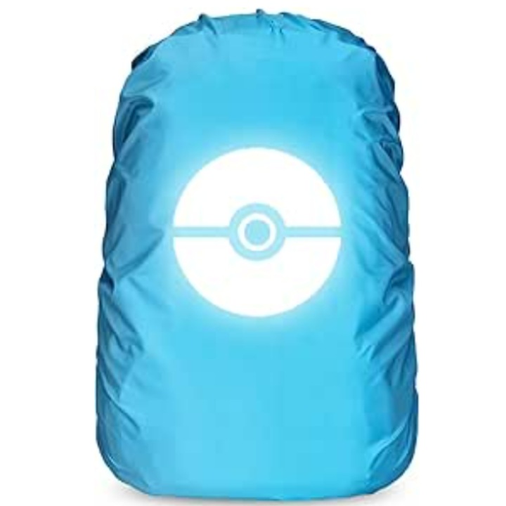 Husa impermeabila pentru rucsac 45L, protectie ploaie, 35 x 45 cm, albastru