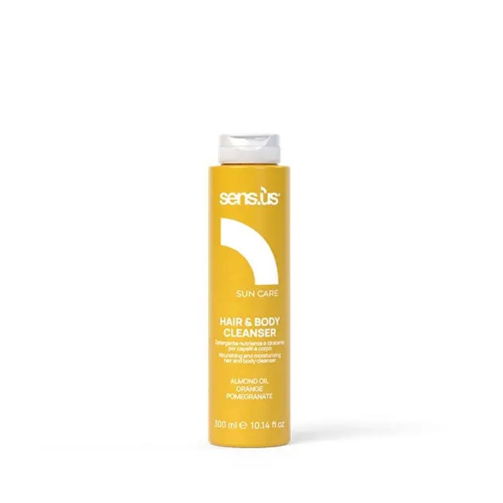 Gel de Curatare pentru Par si Corp 2 in 1, Sensus, 300ml, Curatare delicata, hidratare si parfum irezistibil pentru vara