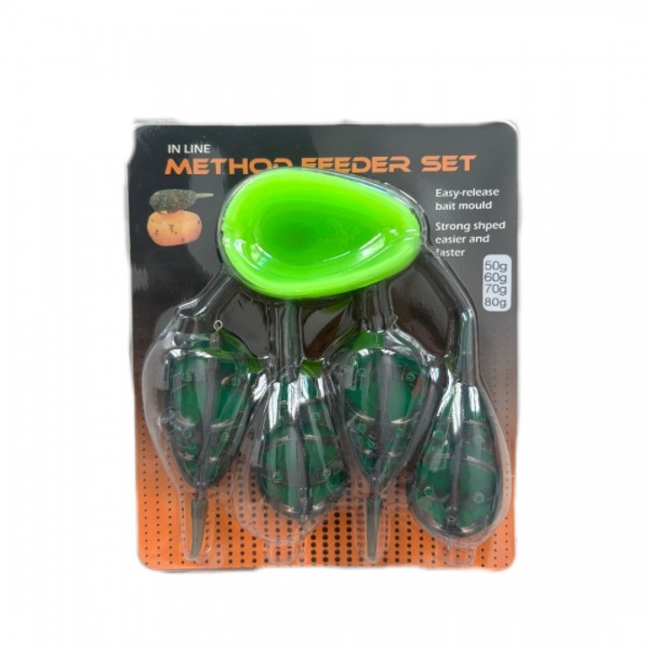 4 Method Feeder kosár + forma, 50 GR + 60 GR + 70 GR + 80 GR, Dual Fish