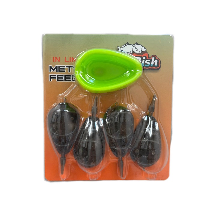 4 Method Feeder kosár + forma, 20 GR + 30 GR + 40 GR + 50 GR, Dual Fish