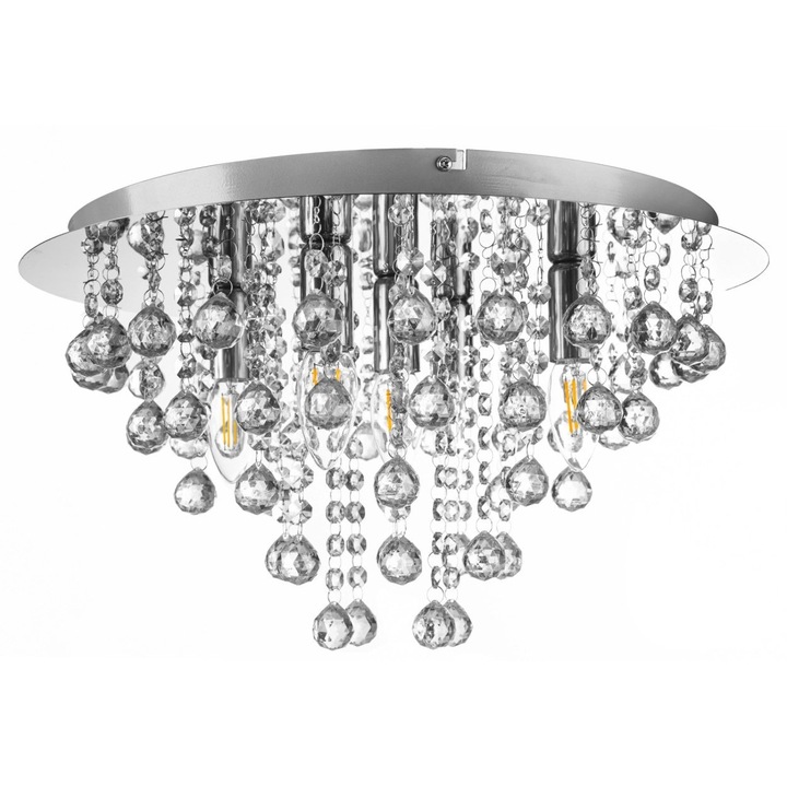 Lustra London, 5 x E14 max. 40W, 460 mm, IP20, krómozott, Globo Lighting