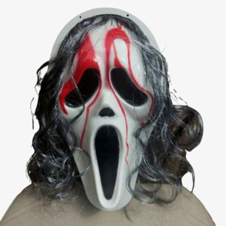 Маска на сокол, маска с коса, светеща, 31x19см