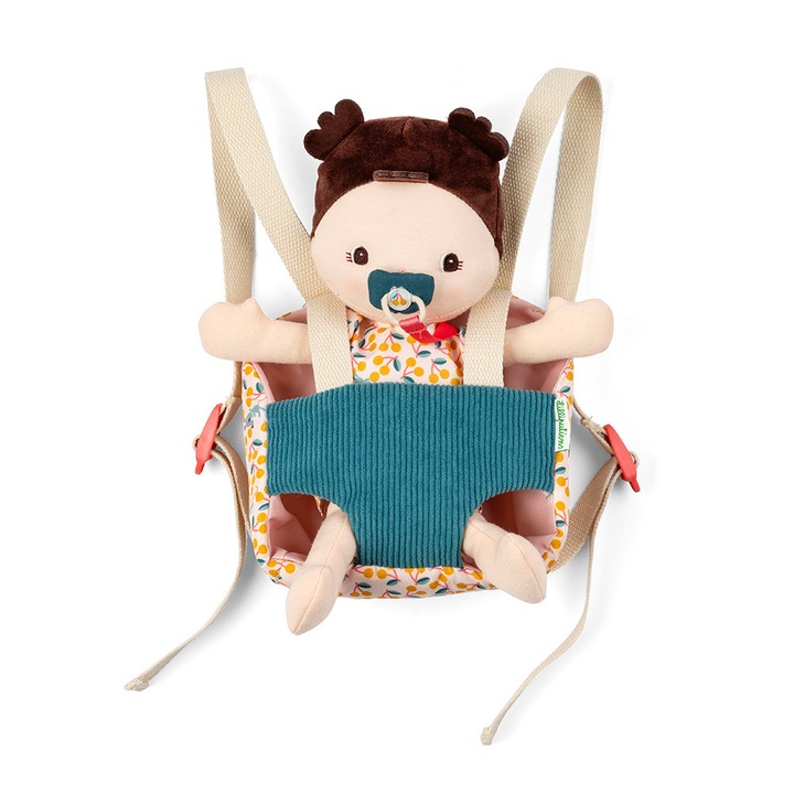 Papusa bebelus, Lilliputiens, Jeanne, cu marsupiu, 18 luni+