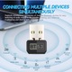 Адаптер USB, Bluetooth 5.3, 3 Mbps, 2,4 x 1,7 x 0,8 см, черен