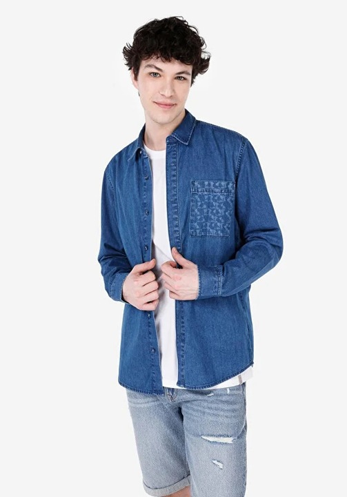 Camasa barbati COLIN'S, Albastru, L