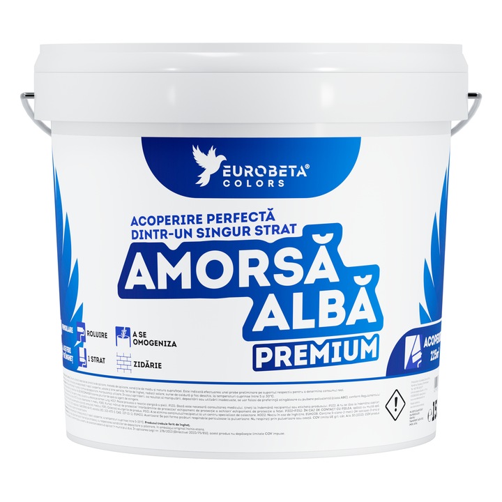 Amorsa profesionala alba pentru interior – aderenta si protectie 15L
