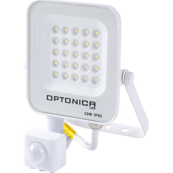 Proiector FL20-B3, Senzor de mișcare, PIR, LED SMD, Clasa F, Alb, 220VAC, 20W, 6000K, IP65