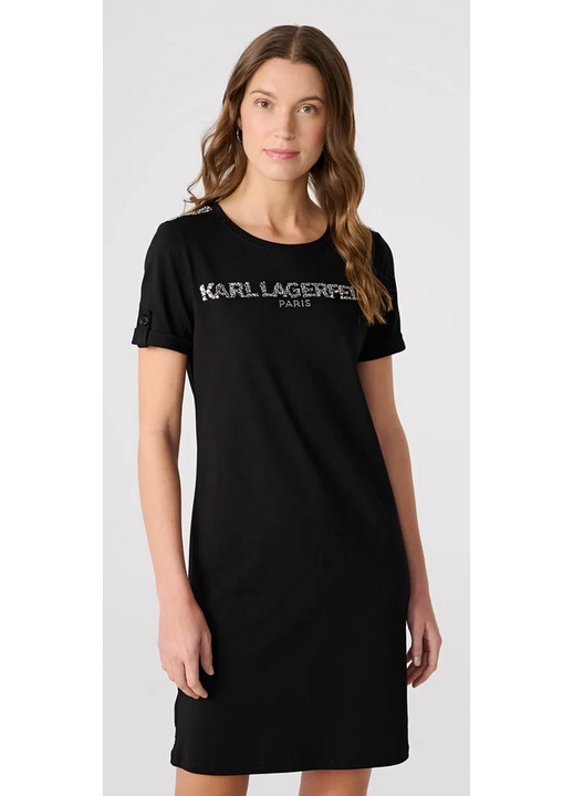 Rochie, Karl Lagerfeld, Rhinestone, neagra, XS