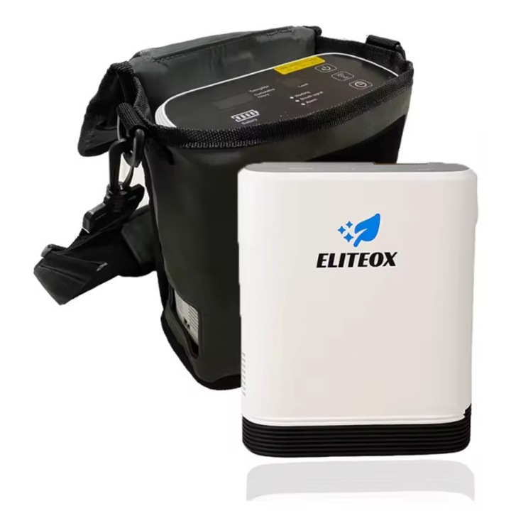 Titan, Eliteox hordozható, akkumulátoros oxigén koncentrátor, 5L, 93%, 4 óra üzemidő, 2.2 kg