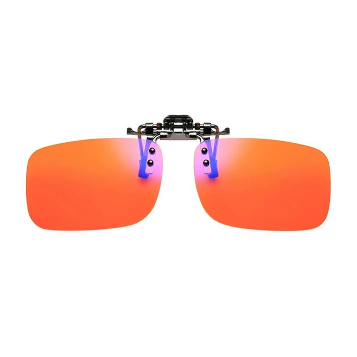 Ochelari de jocuri SHINU C5, lentile portocalii clip-on, protecție anti-lumină albastră, set